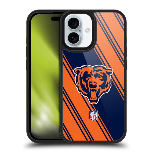 NFL Chicago Bears Artwork Stripes Gel Armour Case For Apple iPhone 16