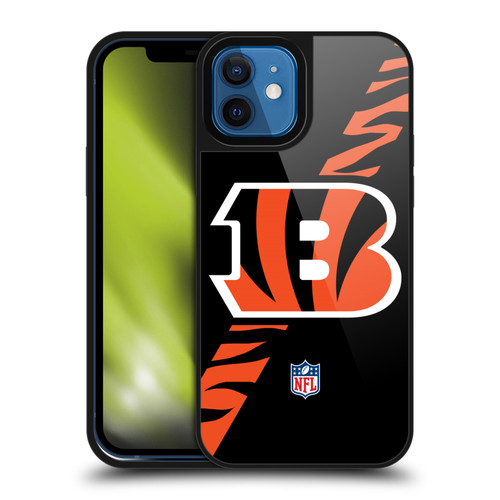 NFL Cincinnati Bengals Logo Stripes Gel Armour Case For Apple iPhone 12 / iPhone 12 Pro