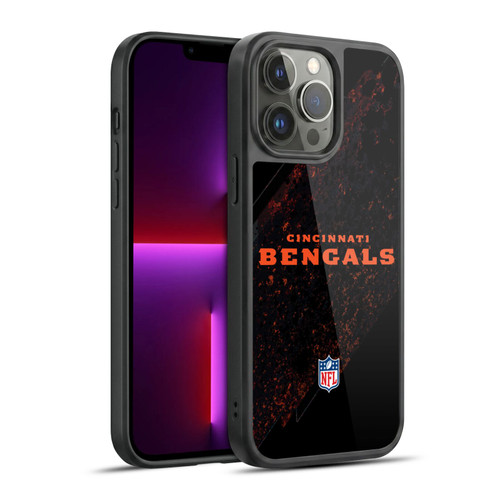 NFL Cincinnati Bengals Logo Blur Gel Armour Case For Apple iPhone 13 Pro Max