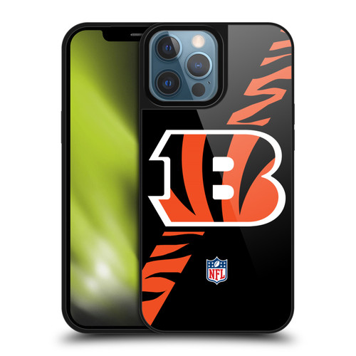 NFL Cincinnati Bengals Logo Stripes Gel Armour Case For Apple iPhone 13 Pro Max