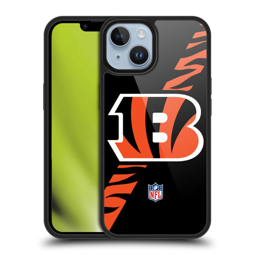 NFL Cincinnati Bengals Logo Stripes Gel Armour Case For Apple iPhone 14