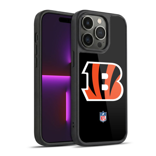 NFL Cincinnati Bengals Logo Plain Gel Armour Case For Apple iPhone 14 Pro