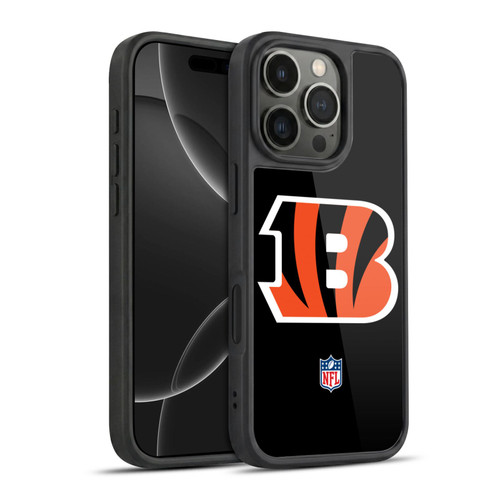 NFL Cincinnati Bengals Logo Plain Gel Armour Case For Apple iPhone 16 Pro
