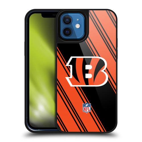 NFL Cincinnati Bengals Artwork Stripes Gel Armour Case For Apple iPhone 12 / iPhone 12 Pro