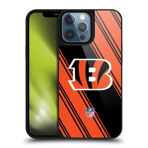 NFL Cincinnati Bengals Artwork Stripes Gel Armour Case For Apple iPhone 13 Pro Max