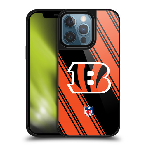 NFL Cincinnati Bengals Artwork Stripes Gel Armour Case For Apple iPhone 13 Pro