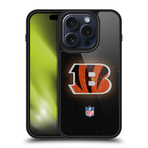 NFL Cincinnati Bengals Artwork LED Gel Armour Case For Apple iPhone 15 Pro