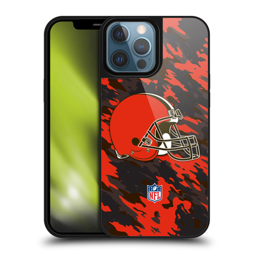 NFL Cleveland Browns Logo Camou Gel Armour Case For Apple iPhone 13 Pro Max