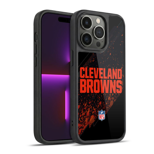 NFL Cleveland Browns Logo Blur Gel Armour Case For Apple iPhone 14 Pro
