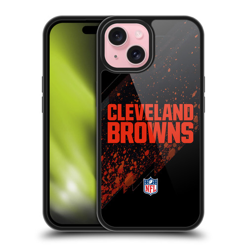 NFL Cleveland Browns Logo Blur Gel Armour Case For Apple iPhone 15