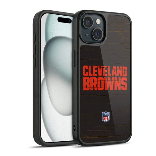 NFL Cleveland Browns Logo Distressed Look Gel Armour Case For Apple iPhone 15