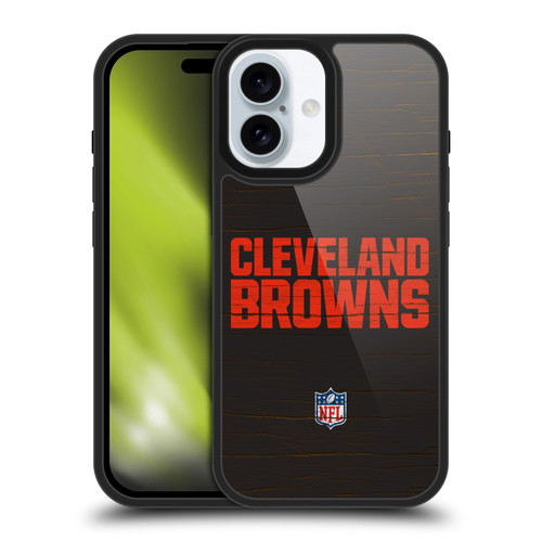 NFL Cleveland Browns Logo Distressed Look Gel Armour Case For Apple iPhone 16