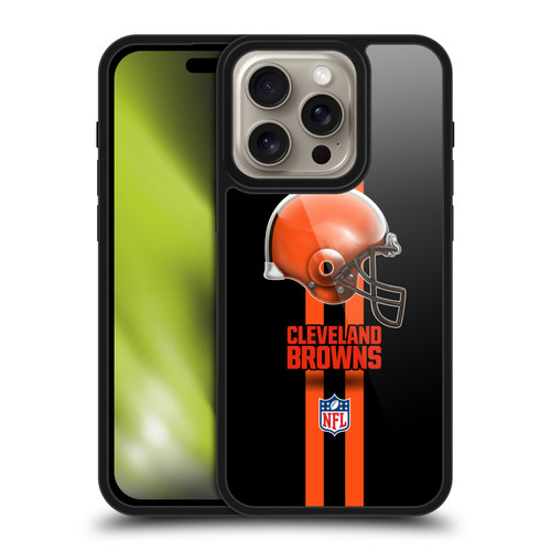 NFL Cleveland Browns Logo Helmet Gel Armour Case For Apple iPhone 16 Pro