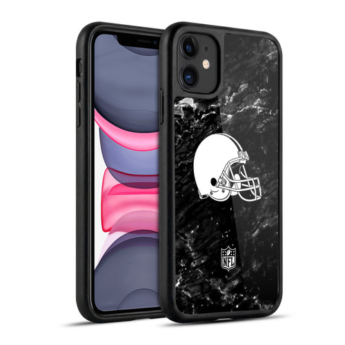 NFL Cleveland Browns Artwork Marble Gel Armour Case For Apple iPhone 11