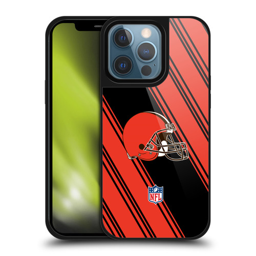 NFL Cleveland Browns Artwork Stripes Gel Armour Case For Apple iPhone 13 Pro