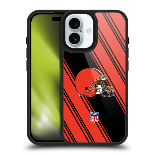 NFL Cleveland Browns Artwork Stripes Gel Armour Case For Apple iPhone 16