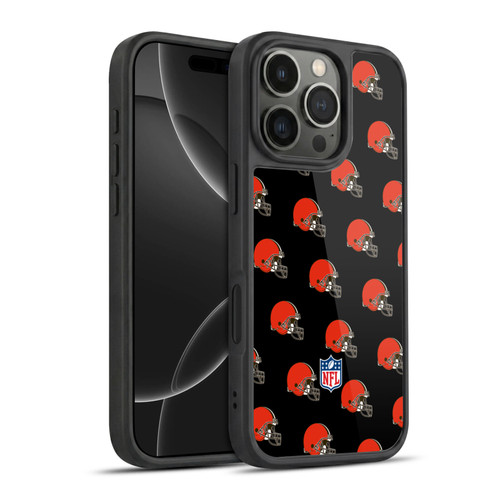 NFL Cleveland Browns Artwork Patterns Gel Armour Case For Apple iPhone 16 Pro