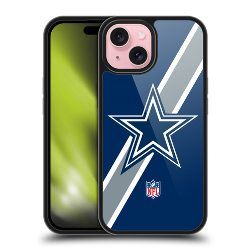 NFL Dallas Cowboys Logo Stripes Gel Armour Case For Apple iPhone 15 NFL Dallas Cowboys Logo Stripes Gel Armour Case For Apple iPhone 15