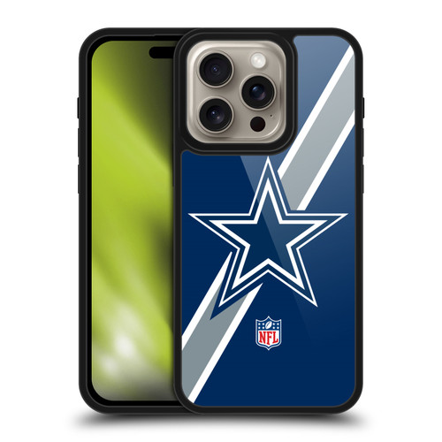 NFL Dallas Cowboys Logo Stripes Gel Armour Case For Apple iPhone 16 Pro