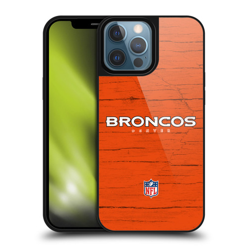 NFL Denver Broncos Logo Distressed Look Gel Armour Case For Apple iPhone 13 Pro Max