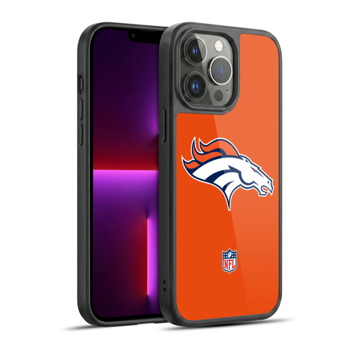 NFL Denver Broncos Logo Plain Gel Armour Case For Apple iPhone 13 Pro Max