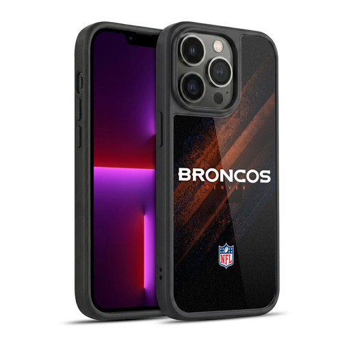 NFL Denver Broncos Logo Blur Gel Armour Case For Apple iPhone 13 Pro