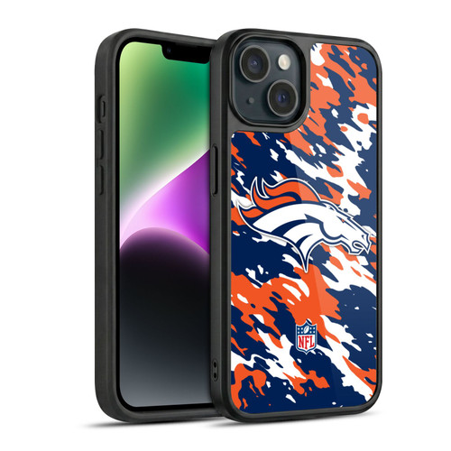 NFL Denver Broncos Logo Camou Gel Armour Case For Apple iPhone 14