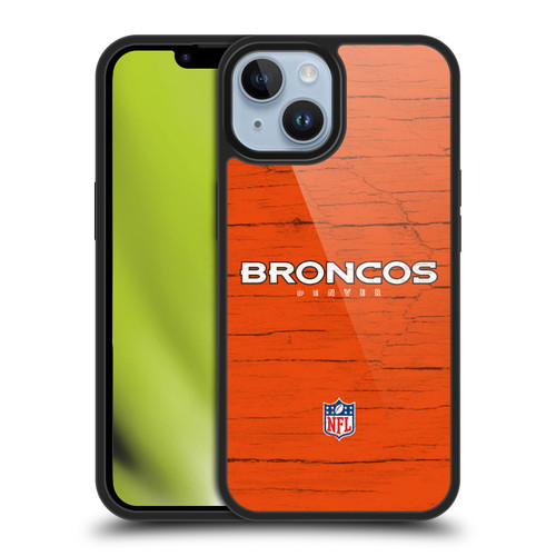 NFL Denver Broncos Logo Distressed Look Gel Armour Case For Apple iPhone 14