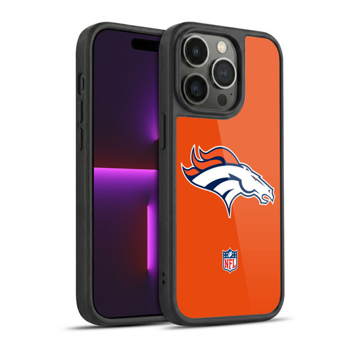 NFL Denver Broncos Logo Plain Gel Armour Case For Apple iPhone 14 Pro