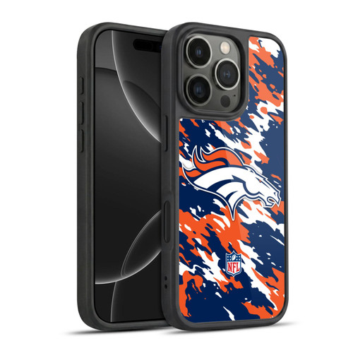 NFL Denver Broncos Logo Camou Gel Armour Case For Apple iPhone 16 Pro