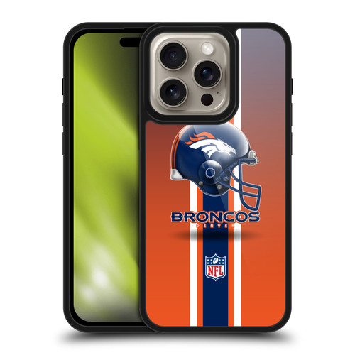 NFL Denver Broncos Logo Helmet Gel Armour Case For Apple iPhone 16 Pro
