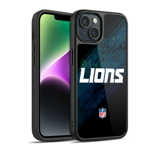 NFL Detroit Lions Logo Blur Gel Armour Case For Apple iPhone 14