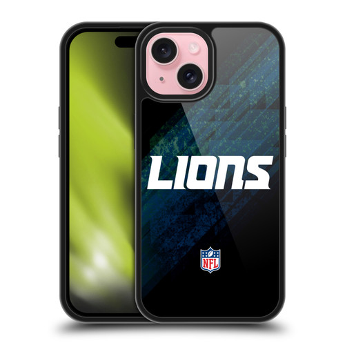 NFL Detroit Lions Logo Blur Gel Armour Case For Apple iPhone 15 NFL Detroit Lions Logo Blur Gel Armour Case For Apple iPhone 15