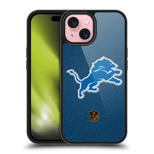 NFL Detroit Lions Logo Football Gel Armour Case For Apple iPhone 15