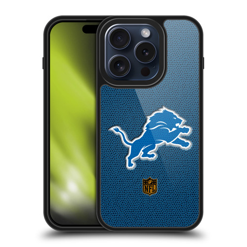 NFL Detroit Lions Logo Football Gel Armour Case For Apple iPhone 15 Pro