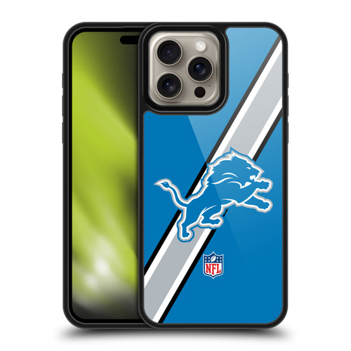NFL Detroit Lions Logo Stripes Gel Armour Case For Apple iPhone 16 Pro Max NFL Detroit Lions Logo Stripes Gel Armour Case For Apple iPhone 16 Pro Max
