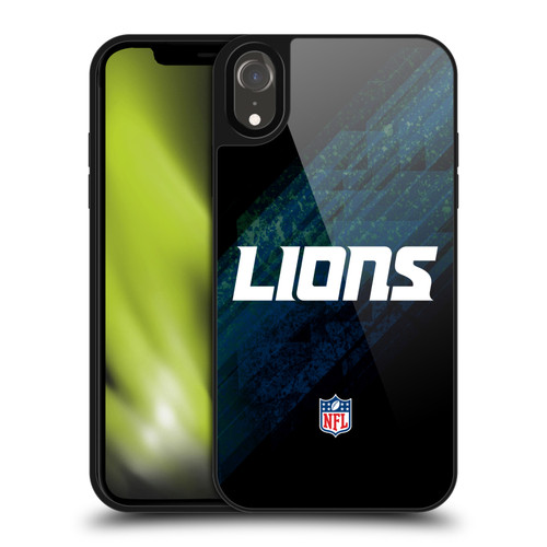 NFL Detroit Lions Logo Blur Gel Armour Case For Apple iPhone XR