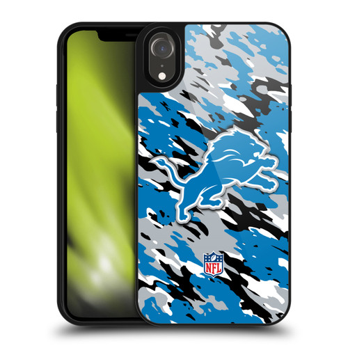 NFL Detroit Lions Logo Camou Gel Armour Case For Apple iPhone XR