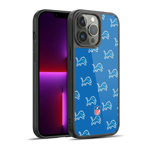 NFL Detroit Lions Artwork Patterns Gel Armour Case For Apple iPhone 13 Pro Max
