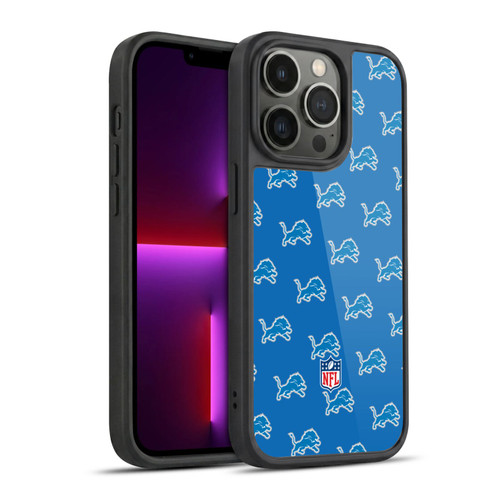 NFL Detroit Lions Artwork Patterns Gel Armour Case For Apple iPhone 13 Pro