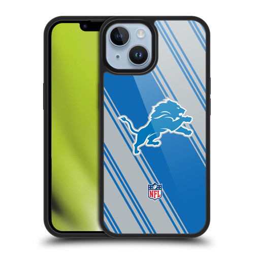 NFL Detroit Lions Artwork Stripes Gel Armour Case For Apple iPhone 14