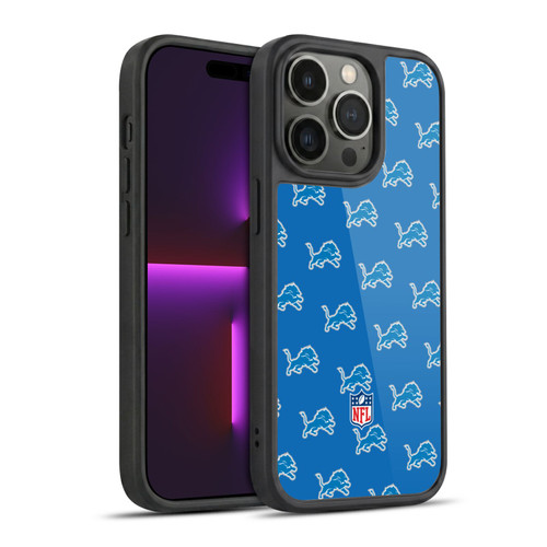 NFL Detroit Lions Artwork Patterns Gel Armour Case For Apple iPhone 14 Pro