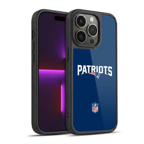 NFL New England Patriots Logo Plain Gel Armour Case For Apple iPhone 14 Pro