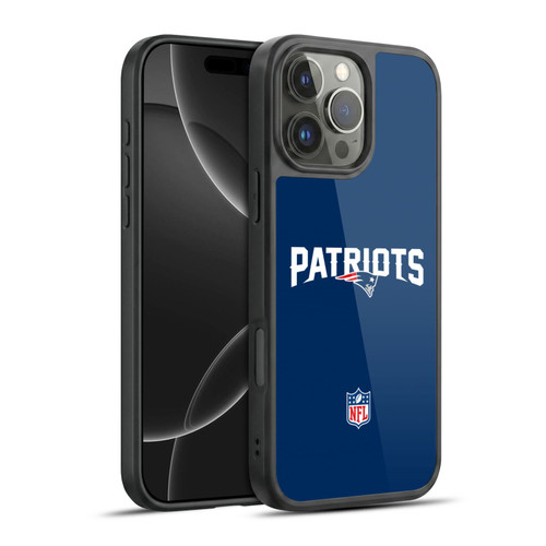 NFL New England Patriots Logo Plain Gel Armour Case For Apple iPhone 16 Pro Max