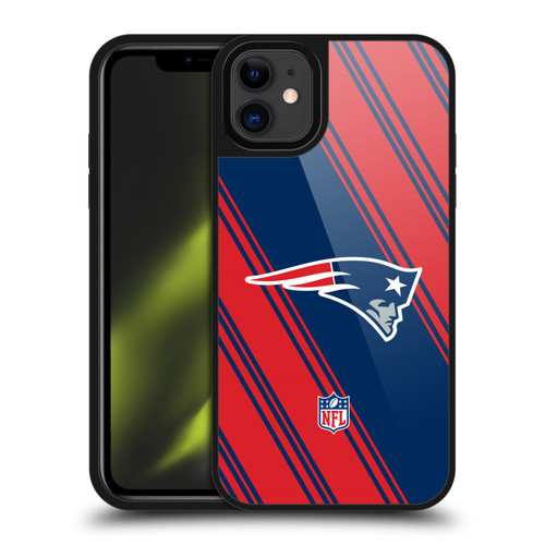 NFL New England Patriots Artwork Stripes Gel Armour Case For Apple iPhone 11