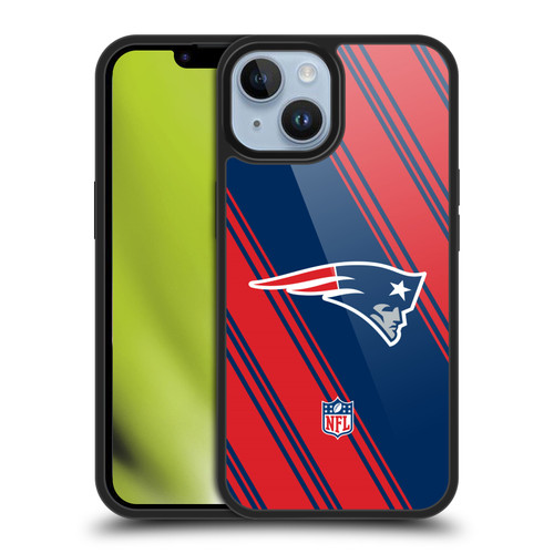 NFL New England Patriots Artwork Stripes Gel Armour Case For Apple iPhone 14