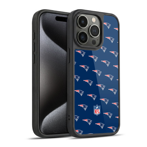 NFL New England Patriots Artwork Patterns Gel Armour Case For Apple iPhone 15 Pro