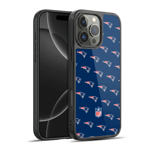 NFL New England Patriots Artwork Patterns Gel Armour Case For Apple iPhone 16 Pro Max