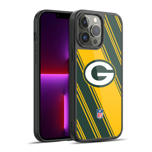 NFL Green Bay Packers Artwork Stripes Gel Armour Case For Apple iPhone 13 Pro Max