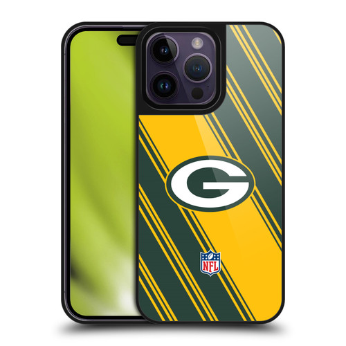 NFL Green Bay Packers Artwork Stripes Gel Armour Case For Apple iPhone 14 Pro Max